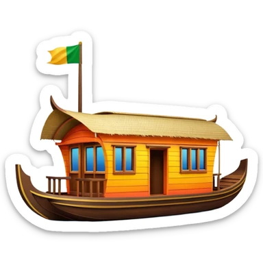 Kerala house boat sticker