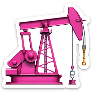 pink Pumpjack oil sticker