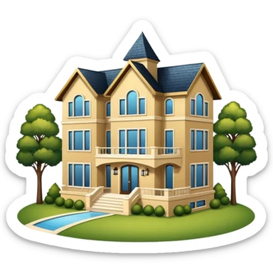 casa lujosa y bonita sticker
