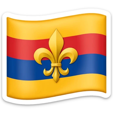 Drapeau de la région du Var 83 en France: composé de cette manière : 🟥🟥🟥🟥🟥🟥🟥
🟨🟨🔵🔵🔵🟨🟨
🟨🟨🔵⚜️🔵🟨🟨
🟨🟨🔵🔵🔵🟨🟨
🟨🟨🟨🟨🟨🟨🟨 sticker