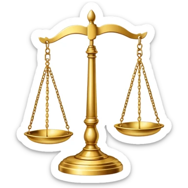 Scales of justice sticker