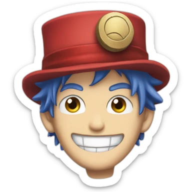 red hat fairy tail  sticker