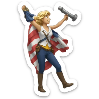 Liberty Leading the People France sticker