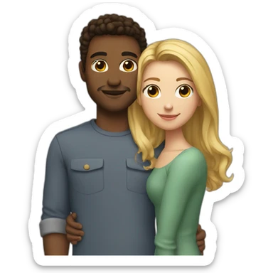 Me with my girlfriend sticker