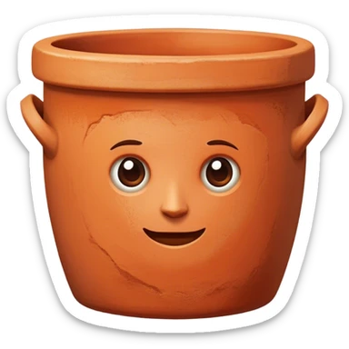 Terracotta ceramic sticker