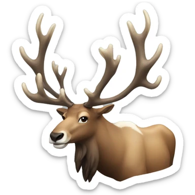 Caribou, large antlers sticker