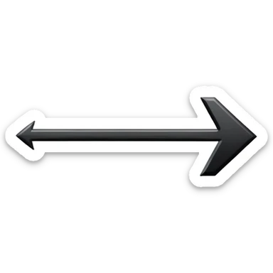 black right arrow sticker
