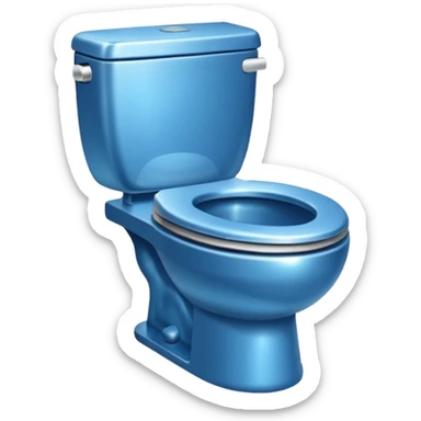 toilet flush icon sticker