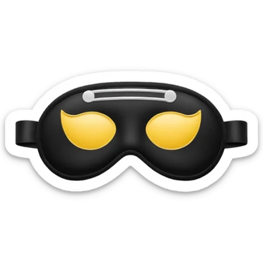  sleep mask emoji sticker