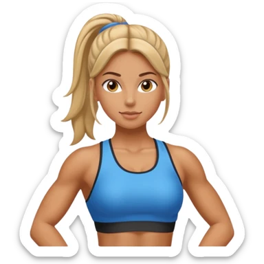 Gym Girl vertical image sticker