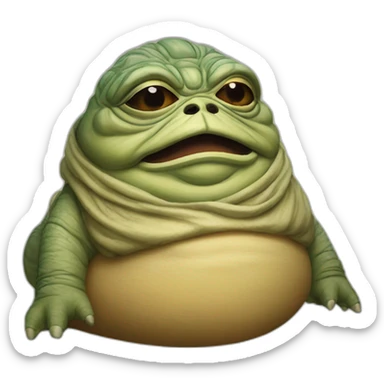 Jabba the Hutt star wars sticker