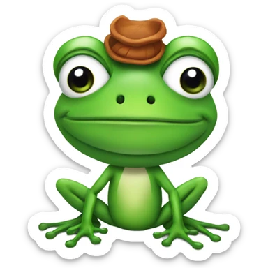 Frog with Scorpio sticker