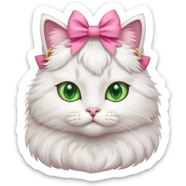 ℂ𝕒𝕥 𝕨𝕚𝕥𝕙 𝕒 𝕡𝕚𝕟𝕜 𝕓𝕠𝕨 𝕤𝕚𝕥𝕥𝕚𝕟𝕘 𝕕𝕠𝕨𝕟 sticker