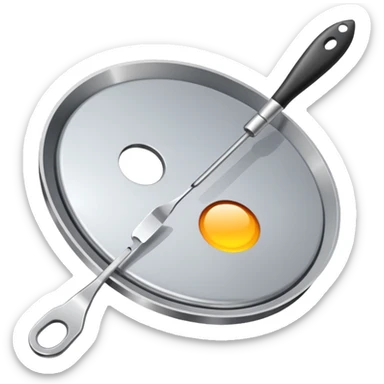 Palette knife sticker