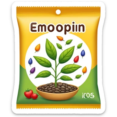 packet of seeds sticker