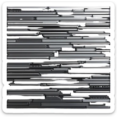 metal collage artwork sticker