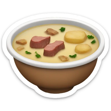 Soup with meat and potatoes  sticker