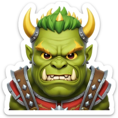 Ork King Portrai sticker