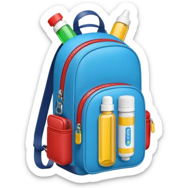 EpiPen in backpack purse not brown different EpiPen sticker
