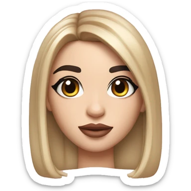 Memoji of Dua Lipa, Big Sister, Portrait sticker