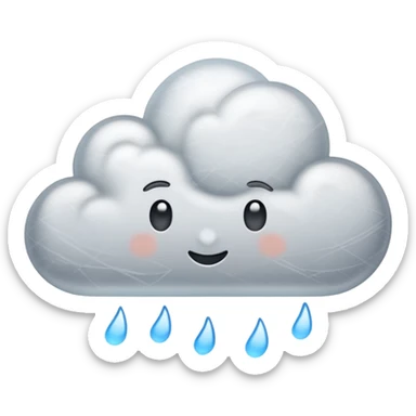 Fight cloud with scribble sticker