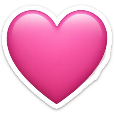 Heart pink sticker