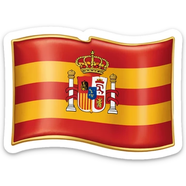 1550 spanish empire flag sticker