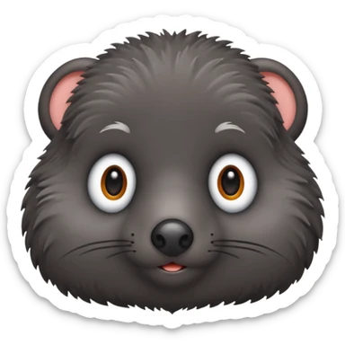 mole the animal sticker