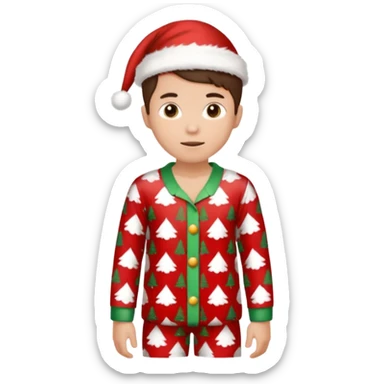 single xmas pajamas unisex  sticker