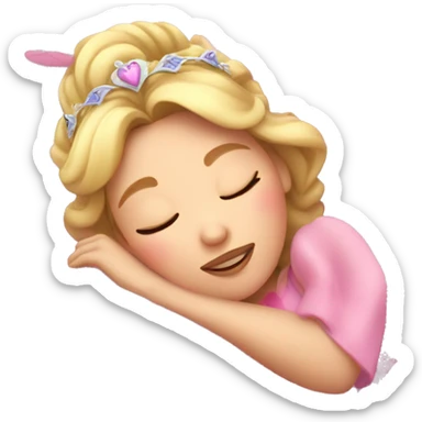 Sleeping beauty fairies sticker