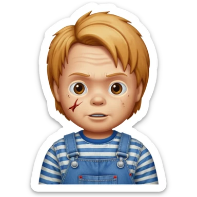 chucky corriendo sticker