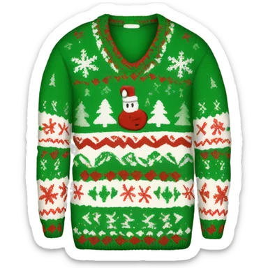ugly christmas sweater sticker