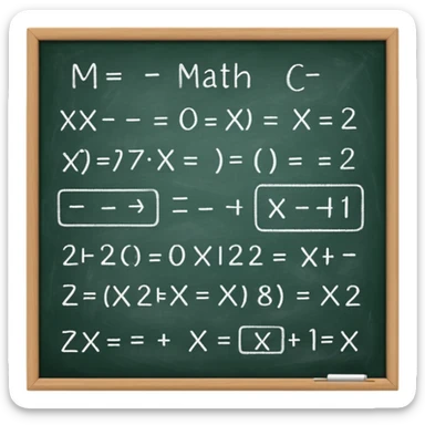 math formula on a chalkboard sticker