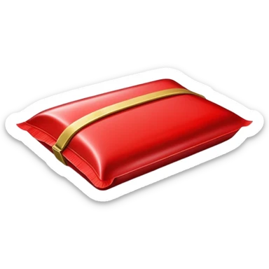 chocolate bar with red bag sticker