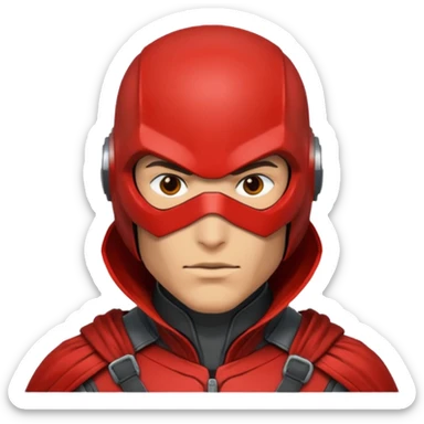 redhood with helmet sticker