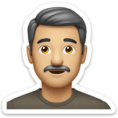 Hombre moviendo las cejas  sticker