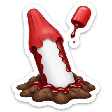 tampon + blood droplet + poopoo sticker