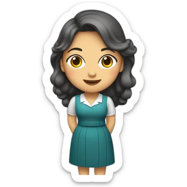 profesora gordita y tierna  sticker