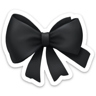 black bow sticker