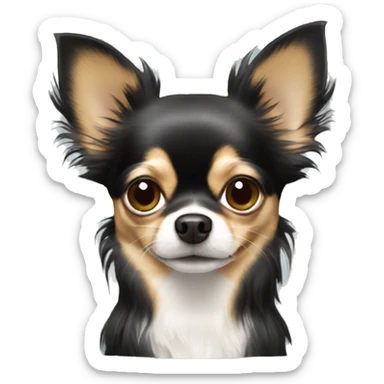 Long hair chihuahua  sticker