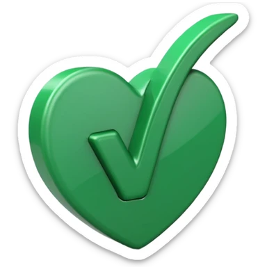 Green check mark sticker