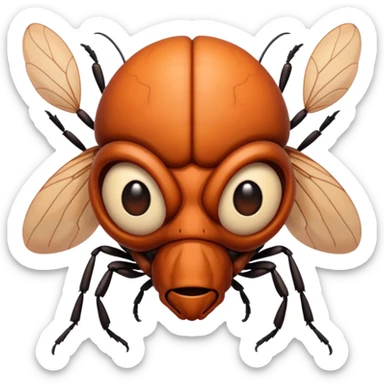 Persona cara de mosca sticker