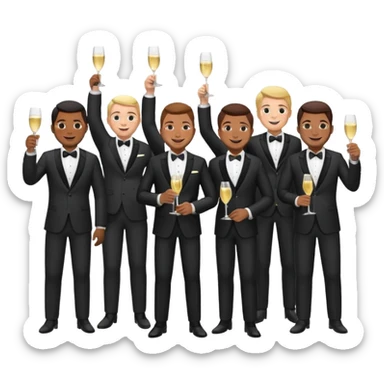 reception men  sticker