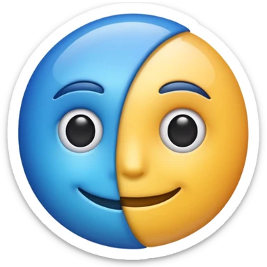 iOS-style 3D emoji: three curved lines radiating outward sticker