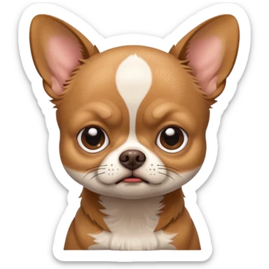 grumpy chihuahua sticker