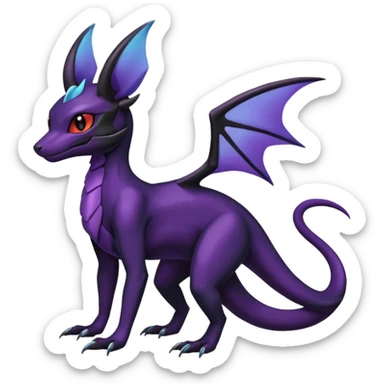 Shiny Salandit-Noivern-Umbreon-Hybrid (Full body) sticker