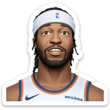 dark-skinned male in sportswear sticker