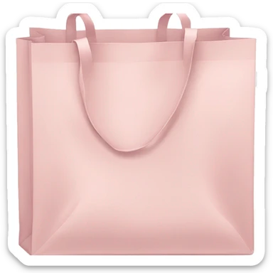 Pale Pink shopping bag sticker