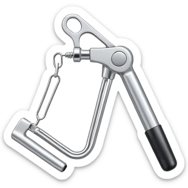 eyelash curler, simple, metallic look sticker