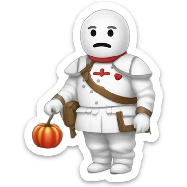 Bonhomme qui se mort les lèvres sticker